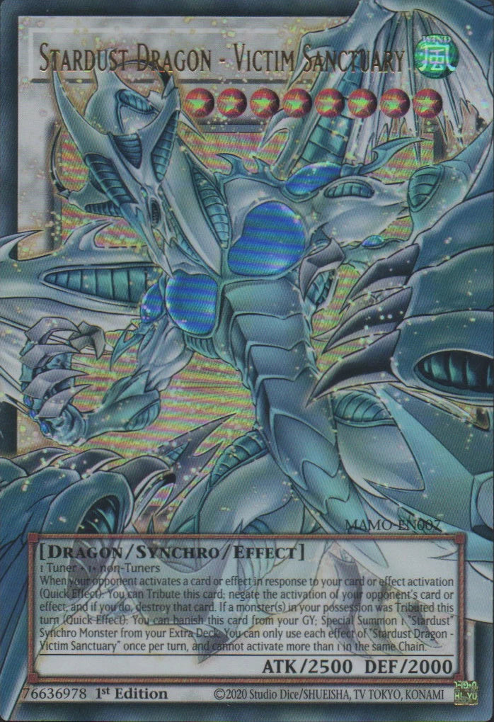 Stardust Dragon - Victim Sanctuary (MAMO-EN007) (V.2 - Ultra Rare) Overframe